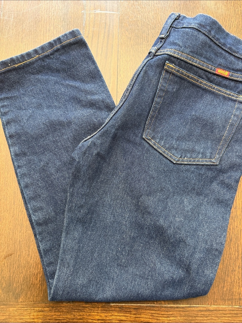 NWOT Wrangler Rustler Men's Straight Jeans Dark Blue Denim 32x30
